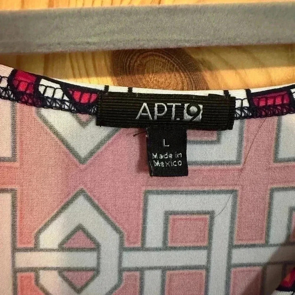 Women’s 3/4 Sleeve Dress Geometric‎ Size Large - Picture 8 of 9